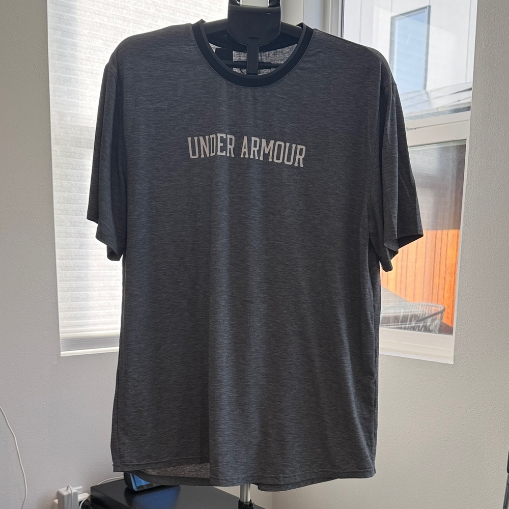 Under Armour TB12 Tom Brady Recovery Men's Charcoal Tee XL